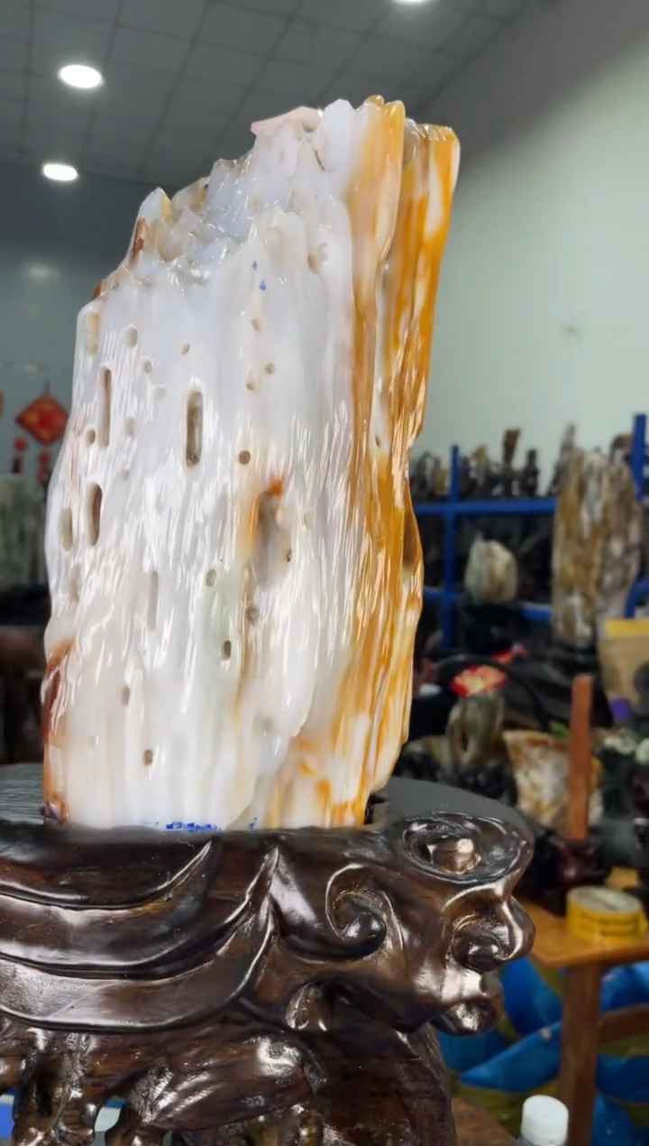 【闪购商品】硅化玉摆件未镶嵌111