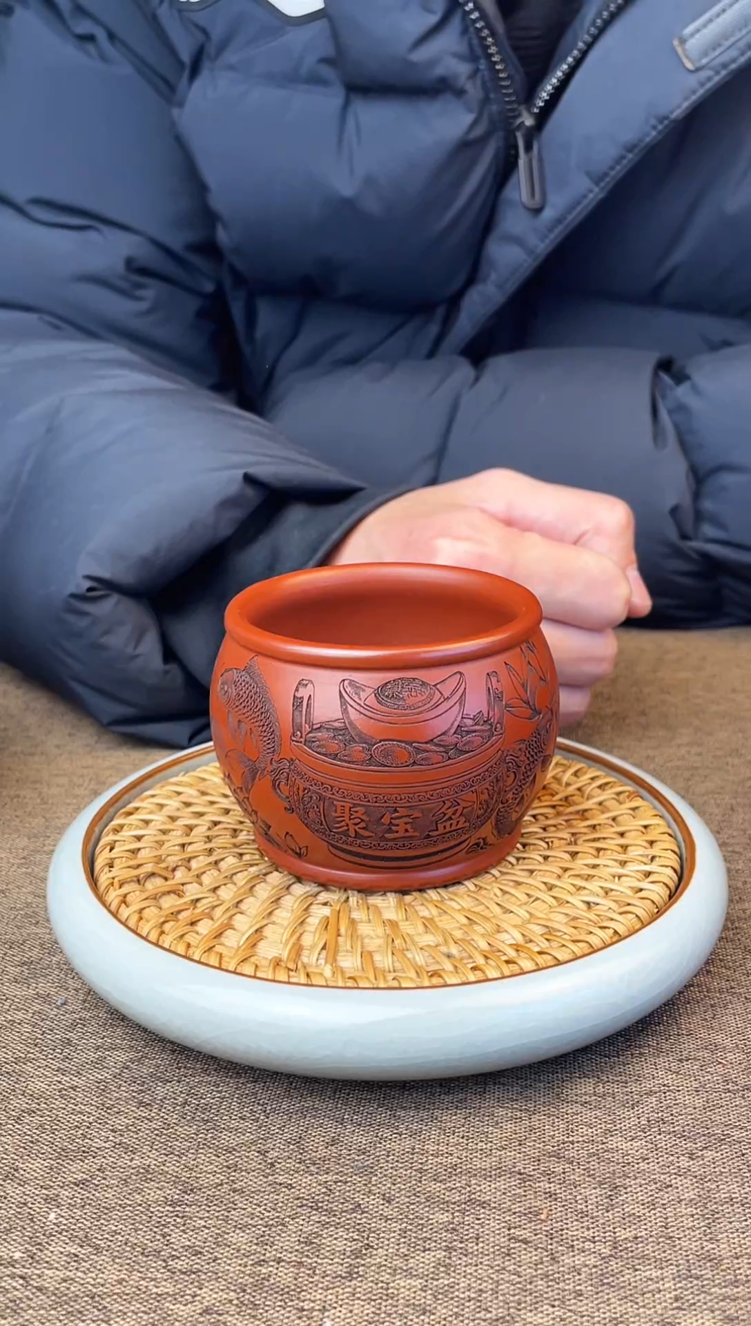 聚宝盆 龙血砂主人杯