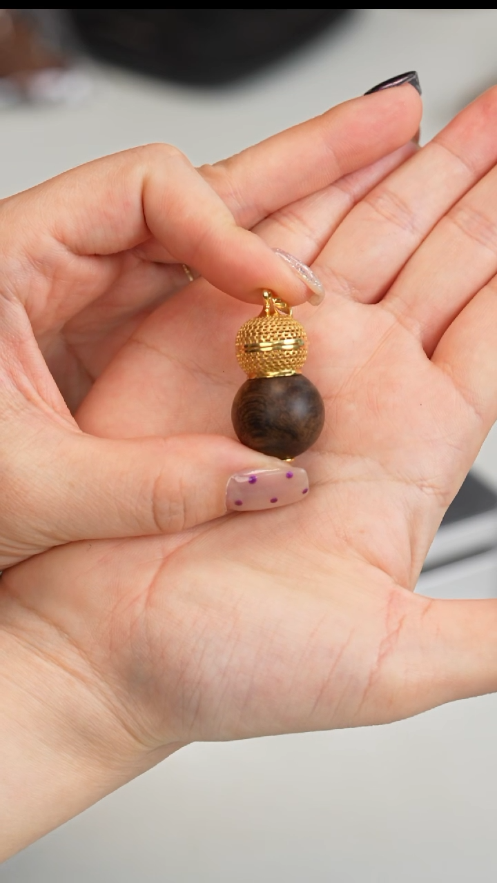 沉香沉香碎屑莱特18mm+沉水镶嵌葫芦