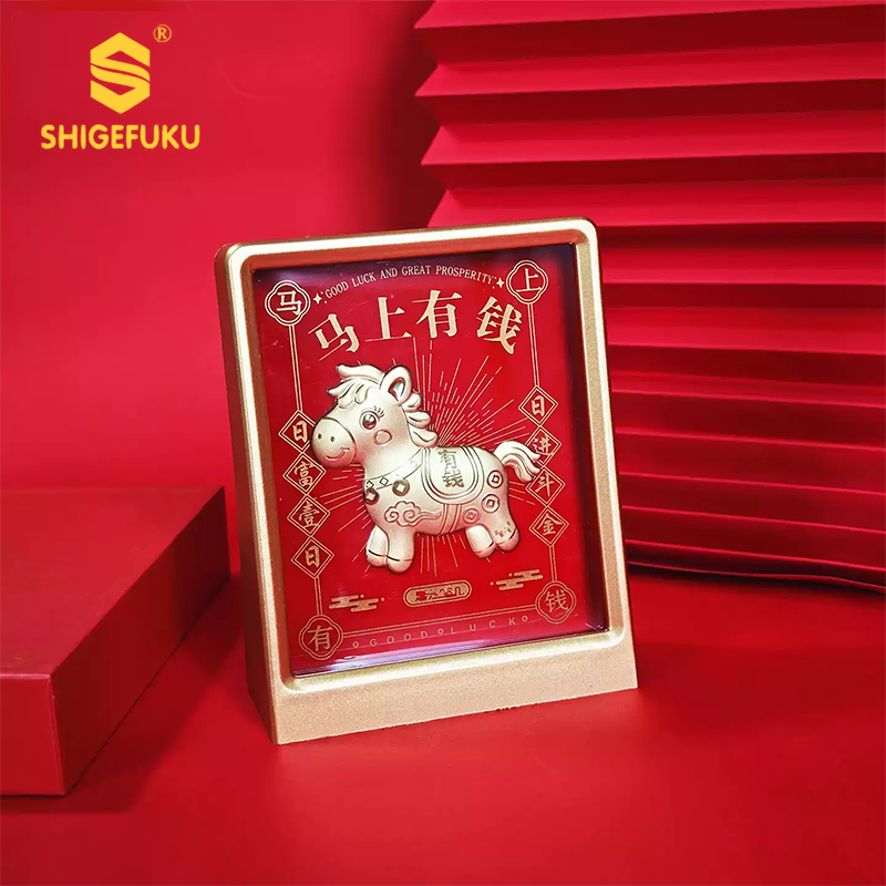 【香港SHIGEFUKU】 创意 摆件 马上有钱套装 收藏 摆件HY