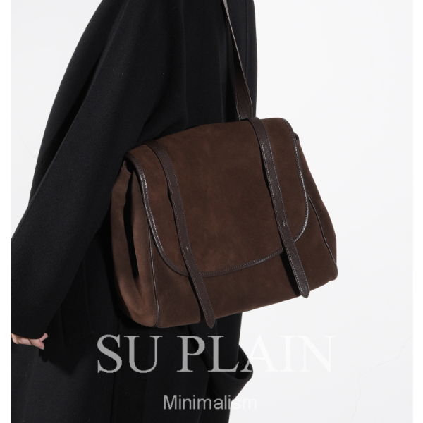 SUPLAIN/SUPLAIN头层植鞣真皮磨砂牛皮双肩包休闲复古单肩女包