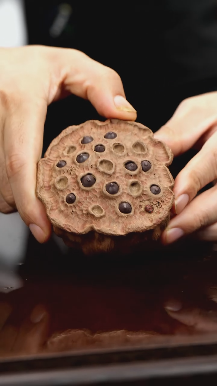 紫砂茶宠正莲蓬紫砂