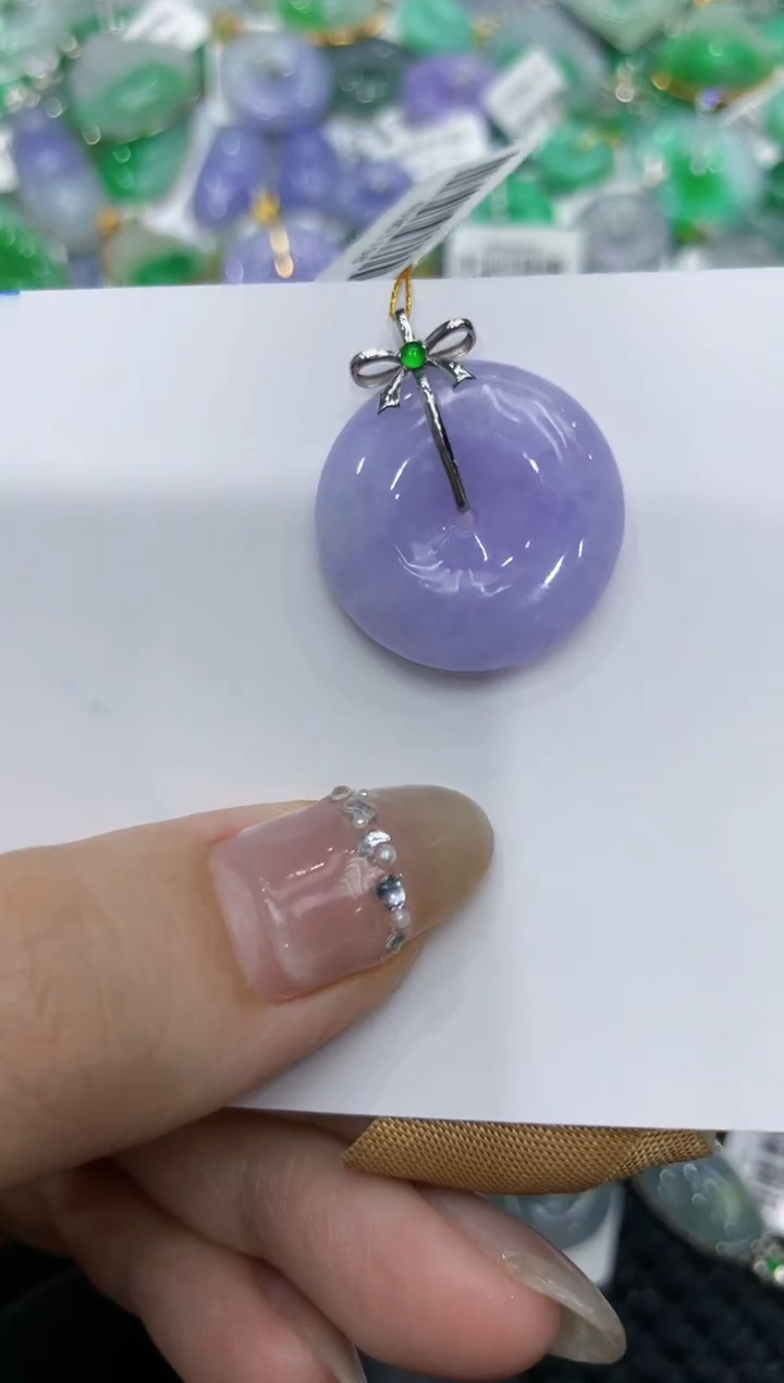 【闪购商品】翡翠颈饰18K金镶嵌222222222