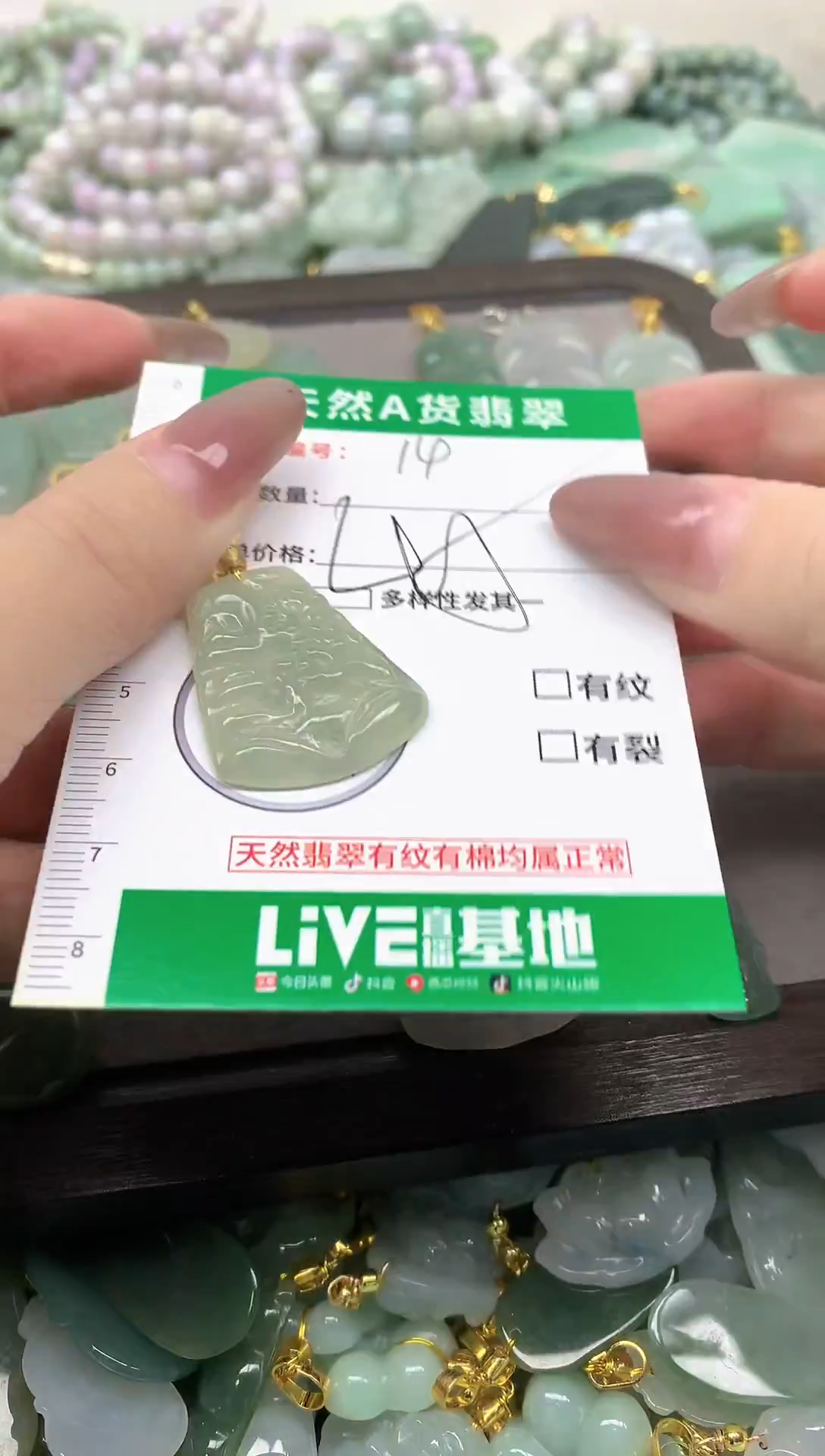 颈饰未镶嵌翡翠纯天然缅甸A货翡翠-14