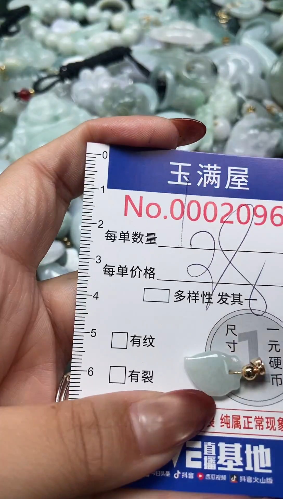 颈饰未镶嵌翡翠2096