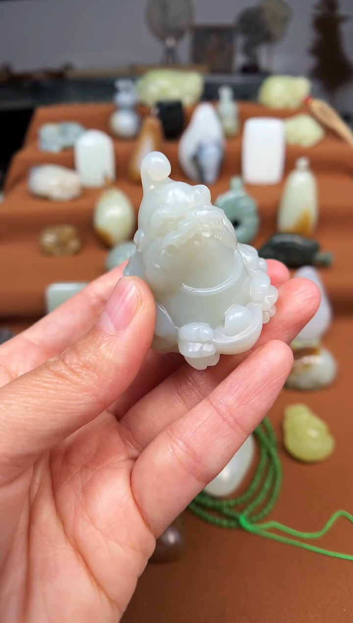 颈饰未镶嵌和田玉无*金蝉