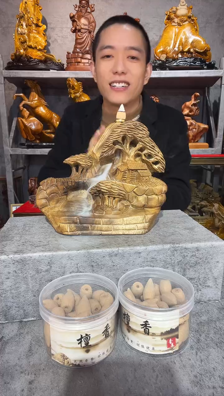 【闪购商品】金丝楠金丝楠木精工雕刻摆件