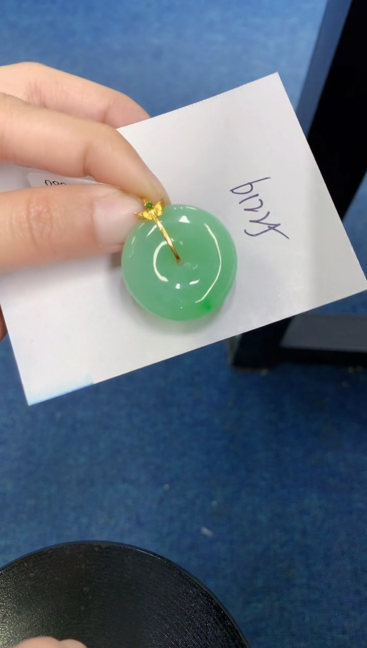 【闪购商品】翡翠颈饰18K金镶嵌000000000