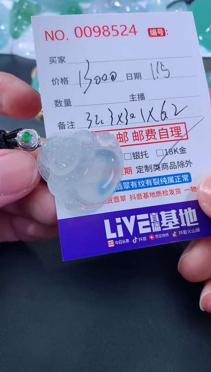 【闪购商品】翡翠颈饰未镶嵌天然缅甸A货翡翠