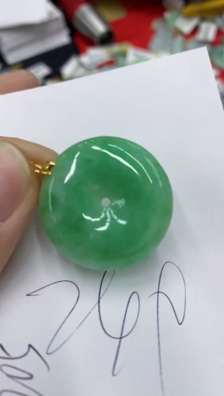 【闪购商品】翡翠颈饰18K金镶嵌号链接1111111111