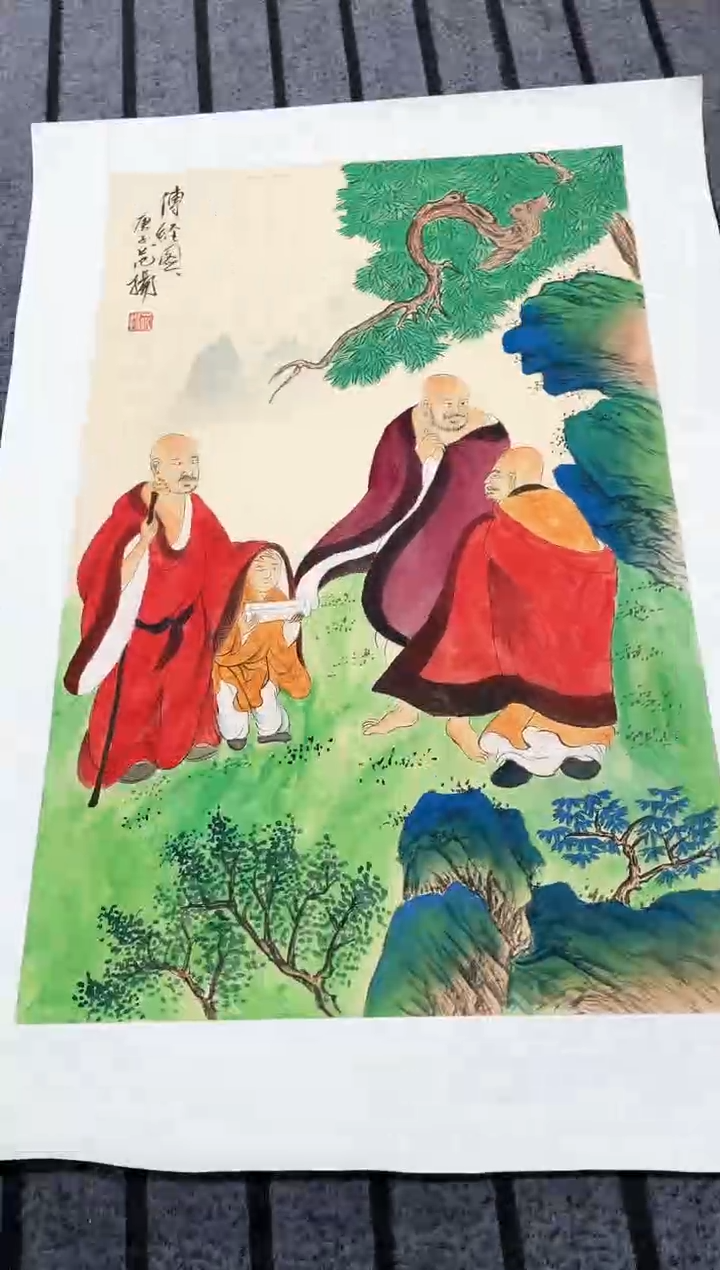 精品国画人物作品