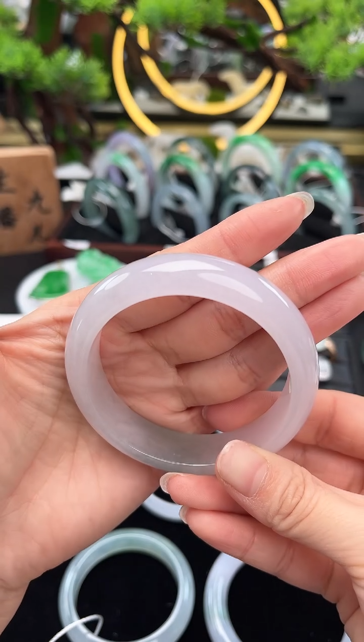 未镶嵌手镯翡翠胡**图手镯