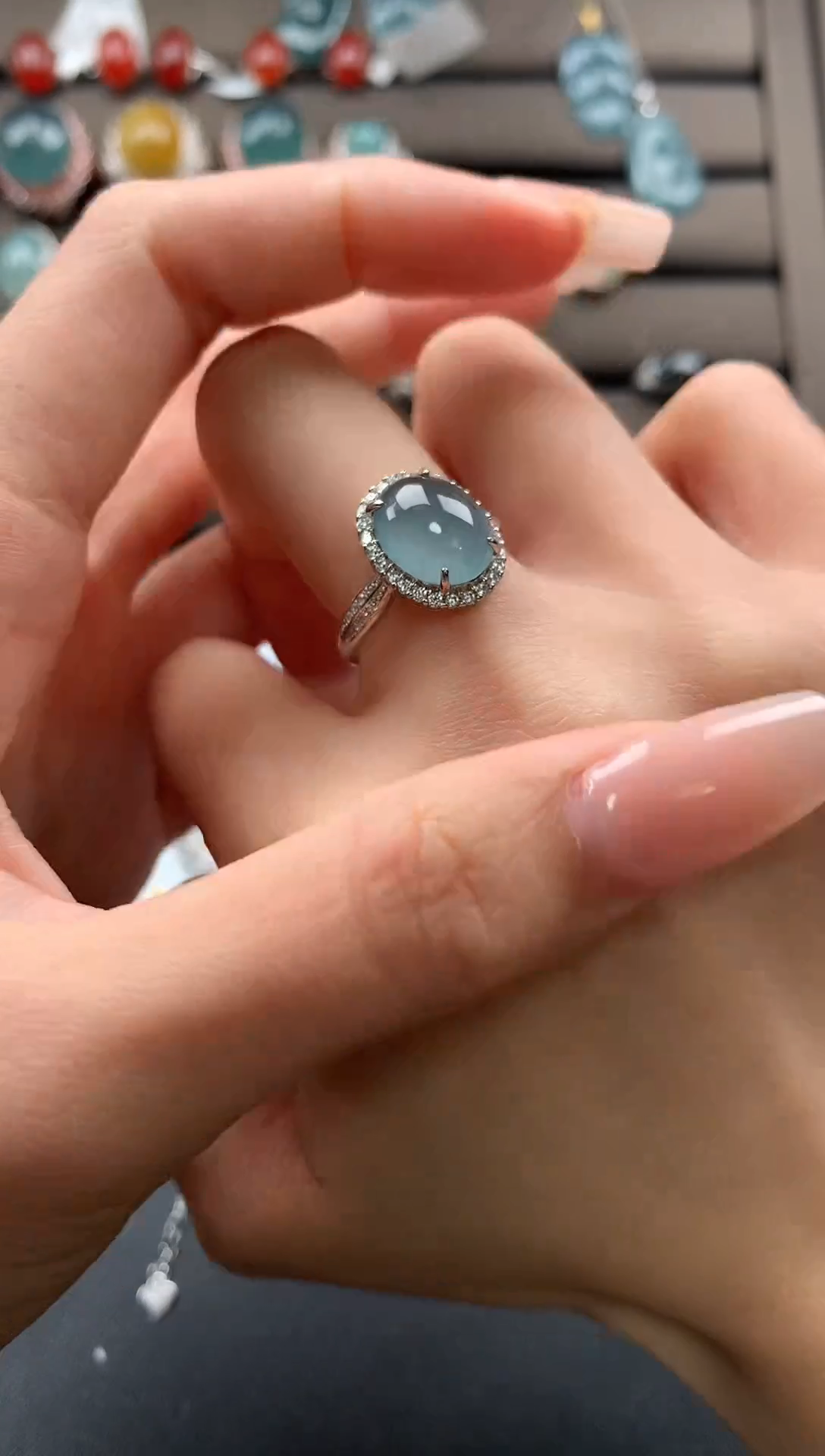 【闪购商品】翡翠戒指银S925镶嵌3123213