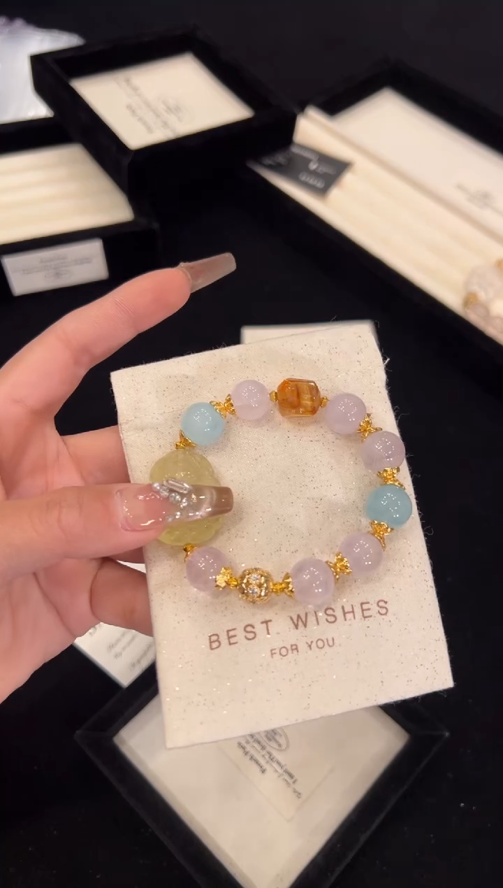 【闪购商品】水晶手链合金多宝手链x1392