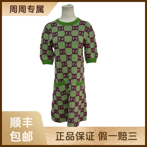 妃鱼/古驰/羊毛/连衣裙/95新/z三一一
