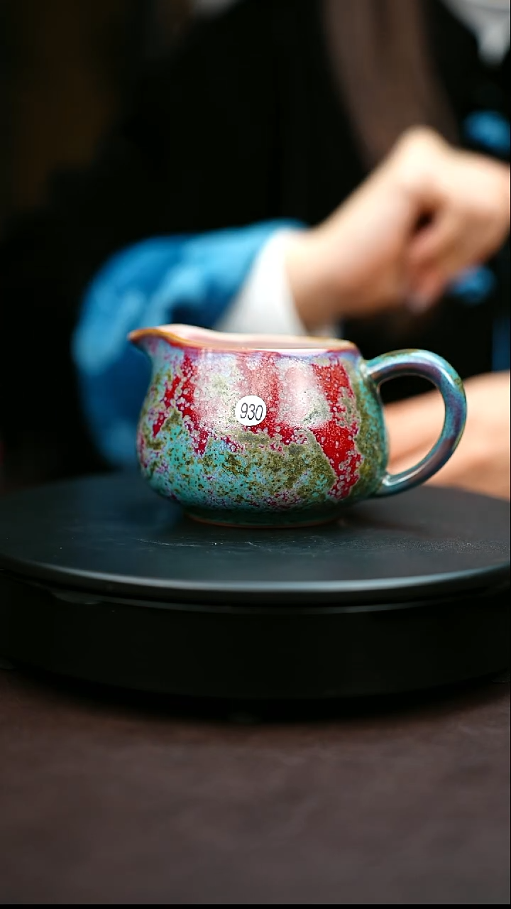 930#原矿钧瓷炉钧釉公道杯