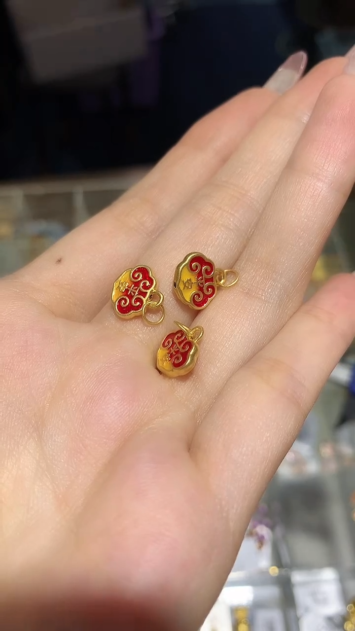 【闪购商品】定制足金吊坠(不含链)平安吊坠多样性发一