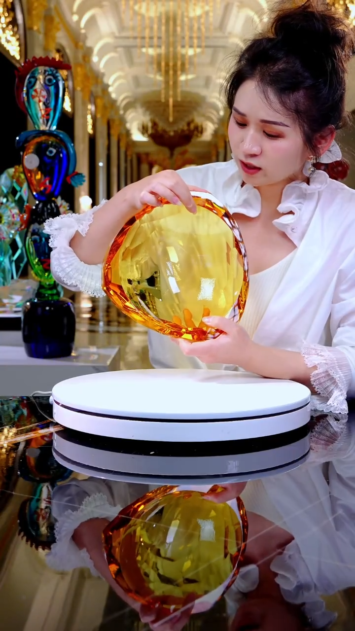 琉璃摆件WG0376艺术果盘