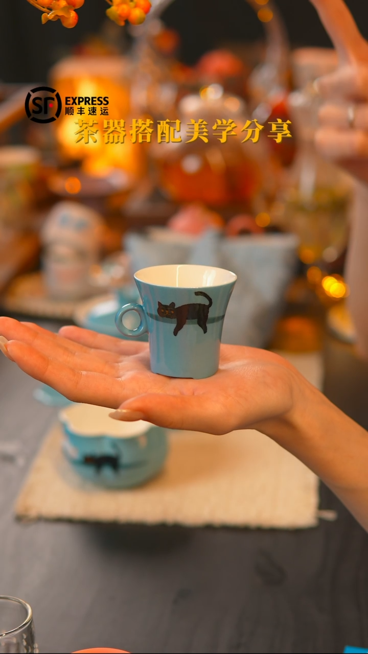 猫咪手执杯孤品专款@@@@@@@@@最后一单