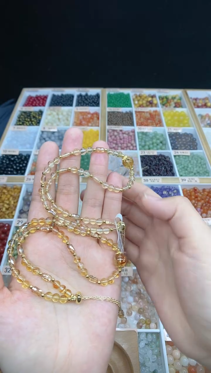 【闪购商品】水晶手链未镶嵌黄塔晶手链多样性发一