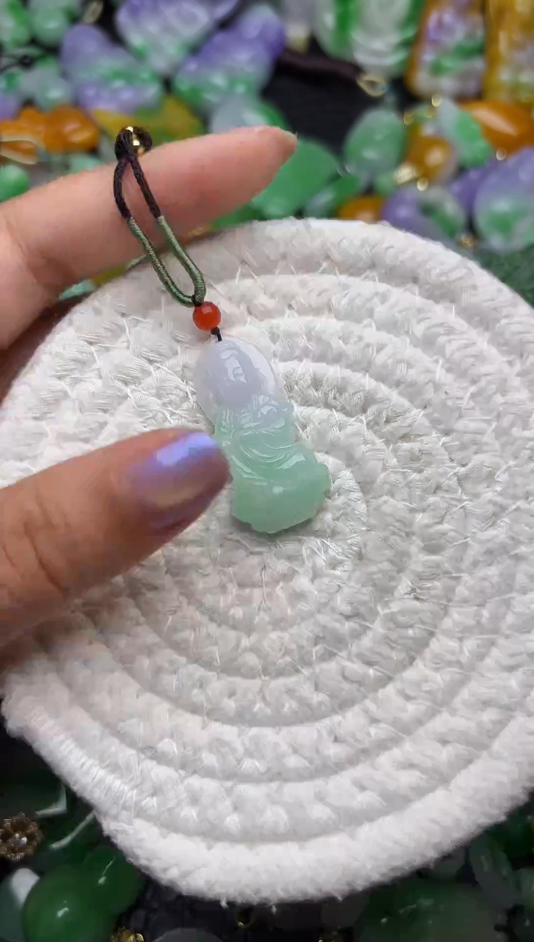 颈饰未镶嵌翡翠缅甸翡翠吊坠