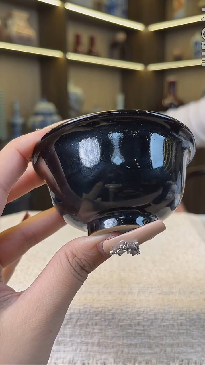 瓷片景德镇毛仔柴窑杯