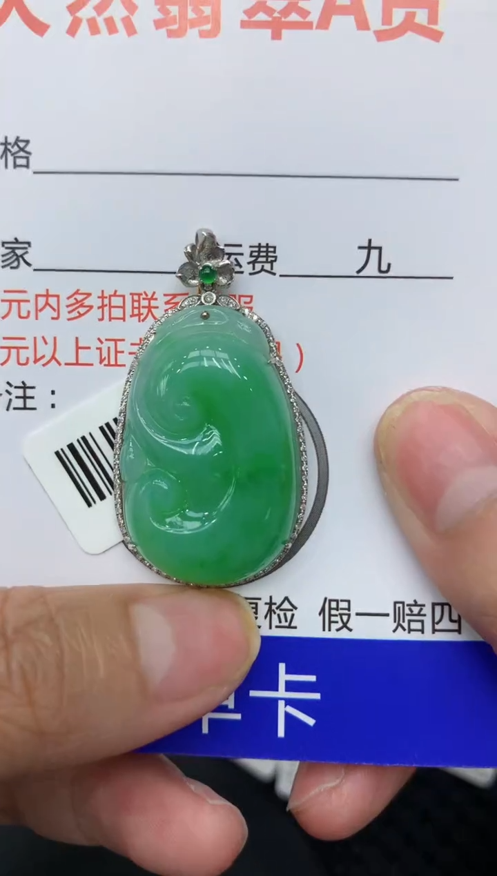 【闪购商品】翡翠颈饰18K金镶嵌111111111