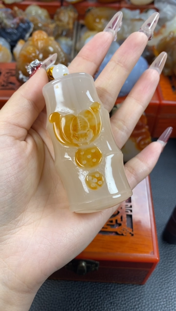 【闪购商品】玛瑙/玉髓手把未镶嵌1