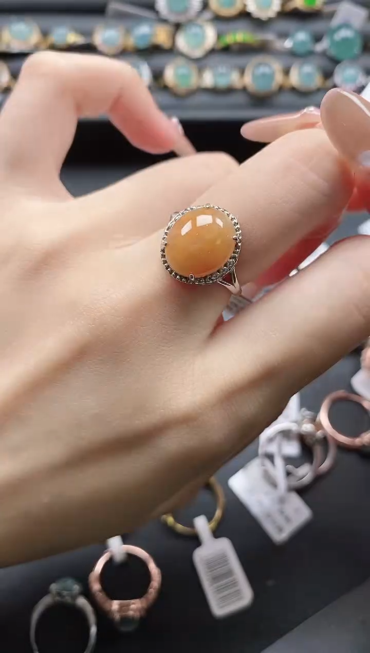 【闪购商品】翡翠戒指银S925镶嵌11111