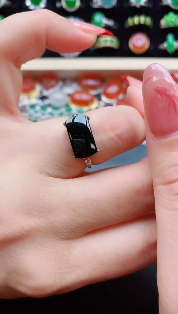 【闪购商品】翡翠戒指银S925镶嵌321321