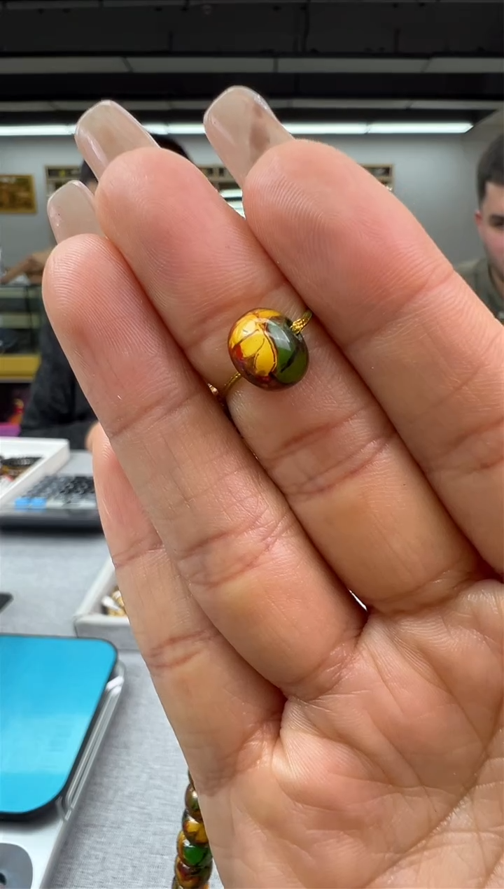 【闪购商品】琥珀裸石未镶嵌82秒拍号8mm