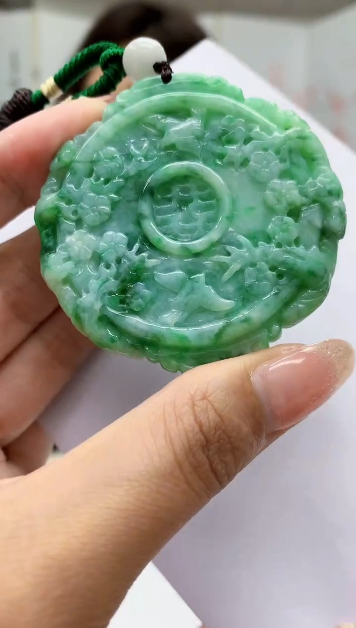 【闪购商品】定制翡翠未镶嵌4829MM-毛货挂件64