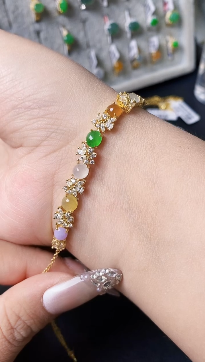 银S925镶嵌戒指翡翠0388