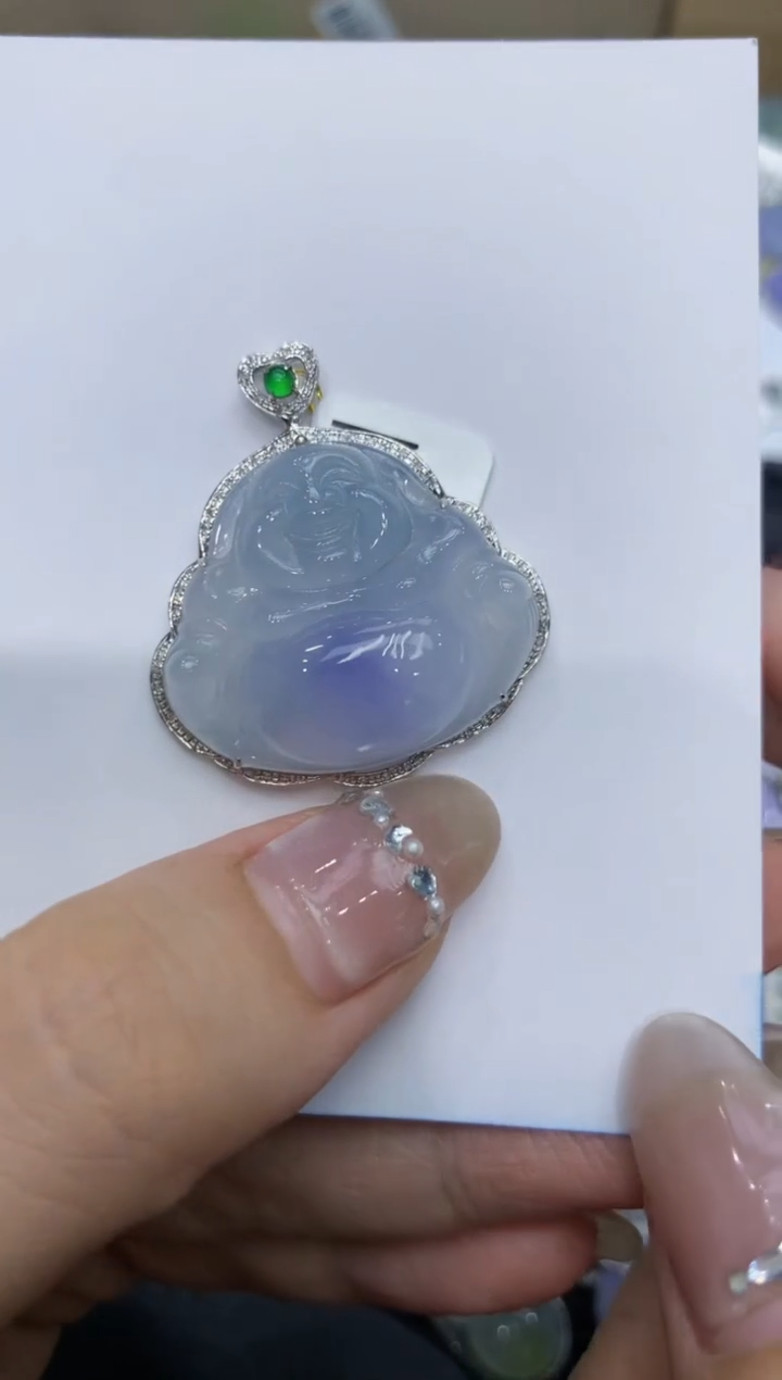 【闪购商品】翡翠颈饰18K金镶嵌222222222