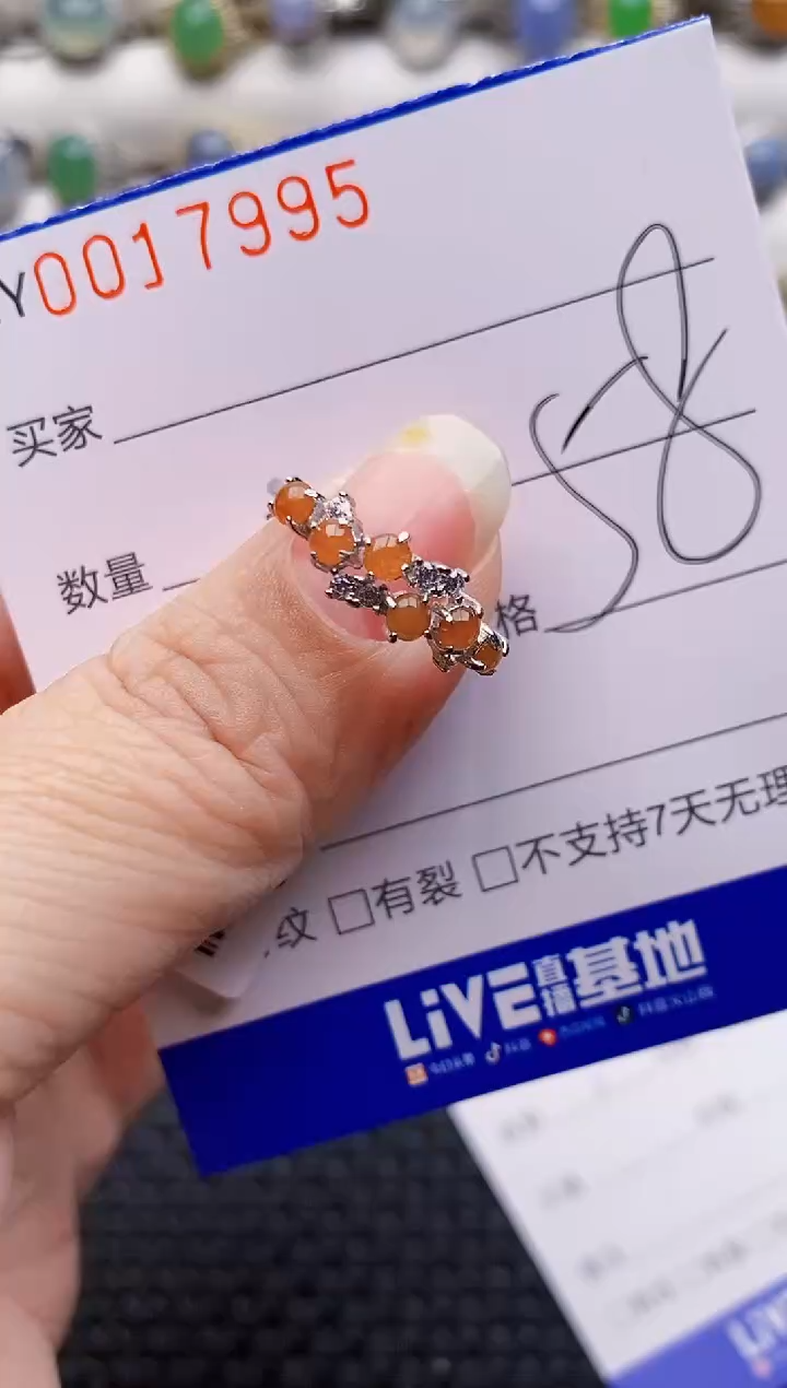 颈饰银S925镶嵌翡翠7995