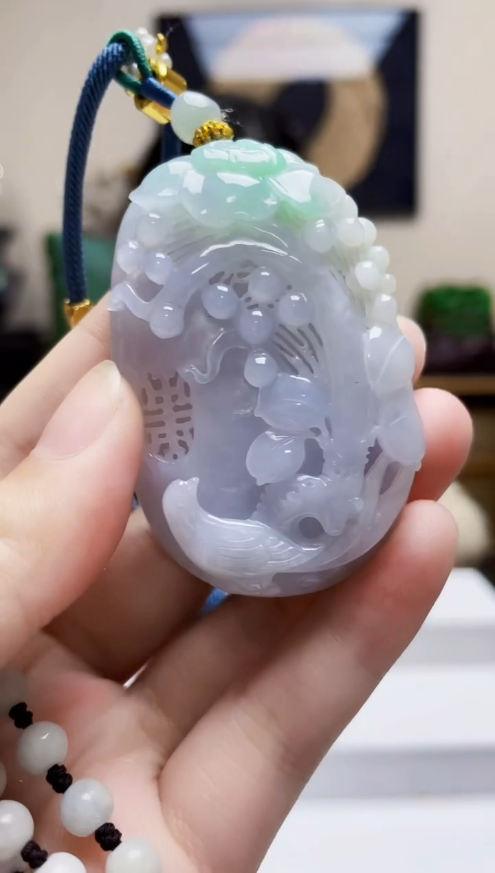 未镶嵌定制翡翠吊坠174