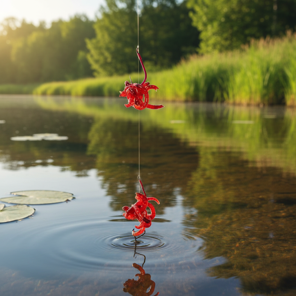 【顺丰特快】特价鲜活红虫特大号挂钩鸣虫批发饵料活饵适用野鲫鱼