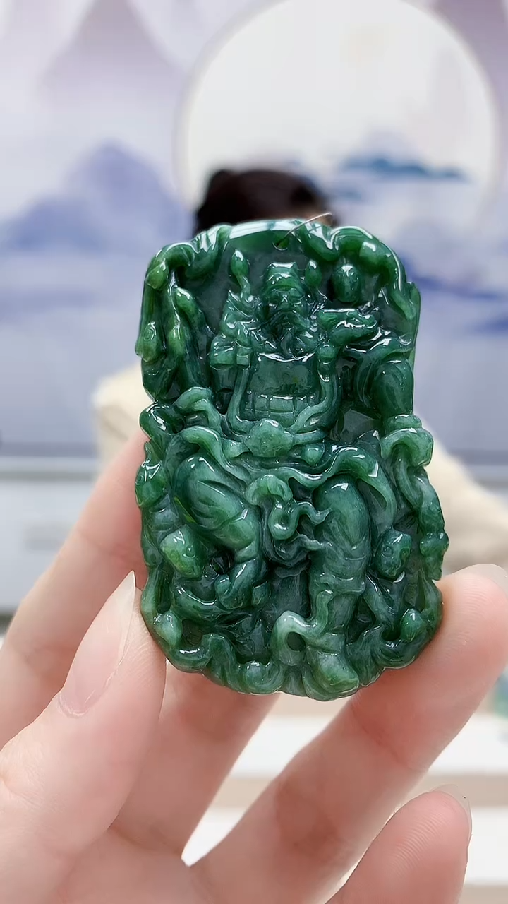 未镶嵌定制翡翠5160ry-毛货挂件9