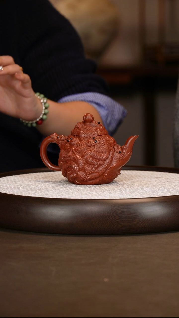 【鲍宜明】九龙壶 陶研所大红袍 320c