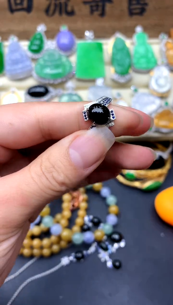 【闪购商品】翡翠戒指18K金镶嵌203-中国好珍宝