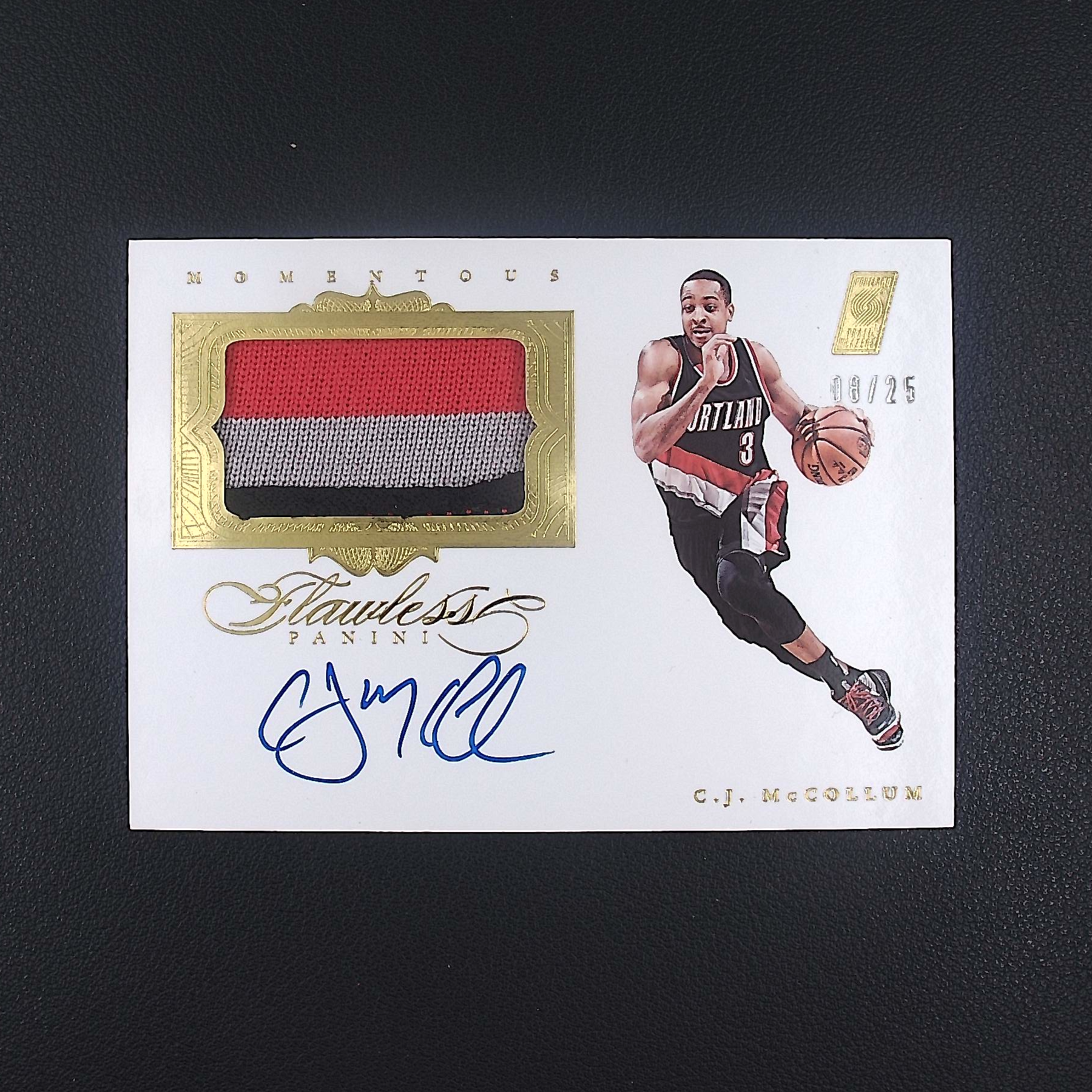 CJ麦科勒姆 25编 手提 帕尼尼NBA国宝手提签字球星卡