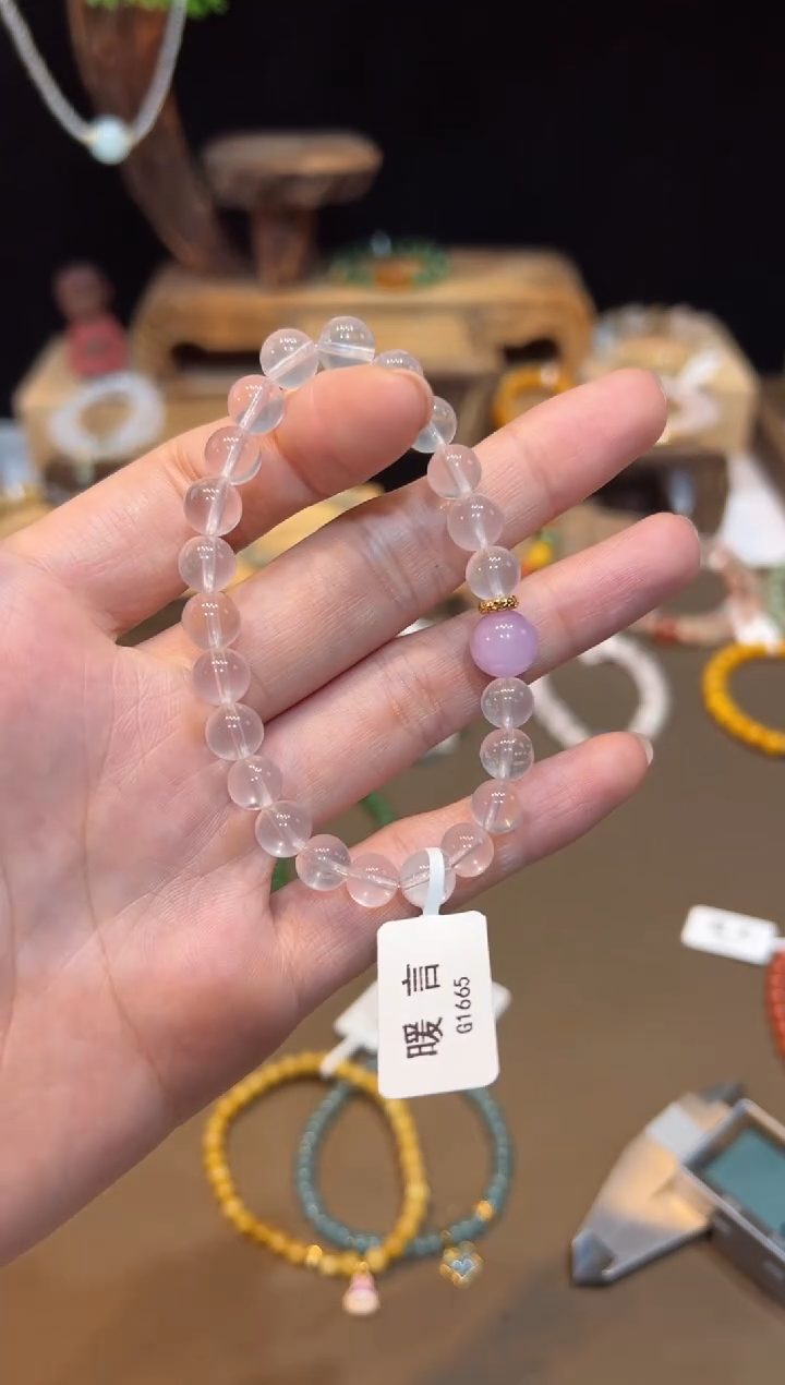 水晶手链未镶嵌手饰@@