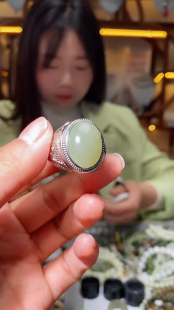 【闪购商品】和田玉戒指未镶嵌1