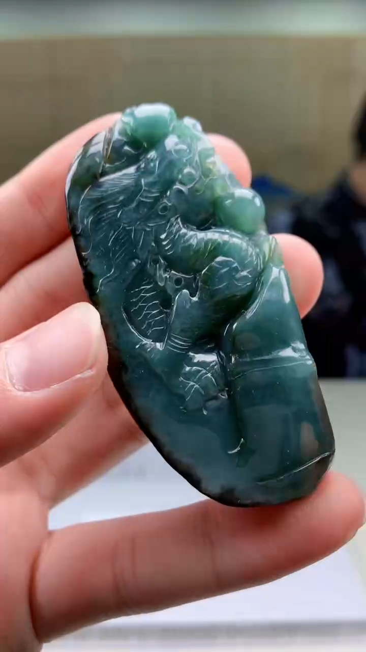 【闪购商品】定制翡翠未镶嵌4688bb-毛货挂件16