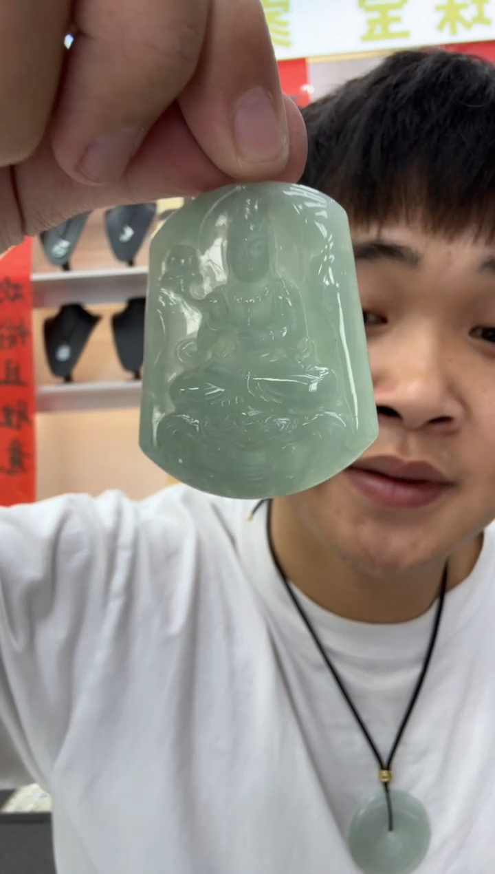 【闪购商品】翡翠颈饰未镶嵌天然翡翠A货孤品一件