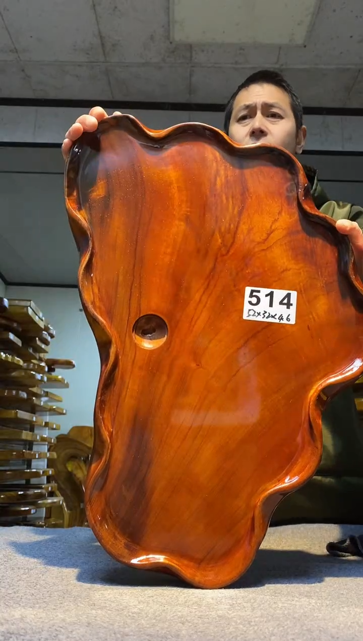 实木茶盘 一物一拍（不含配件）