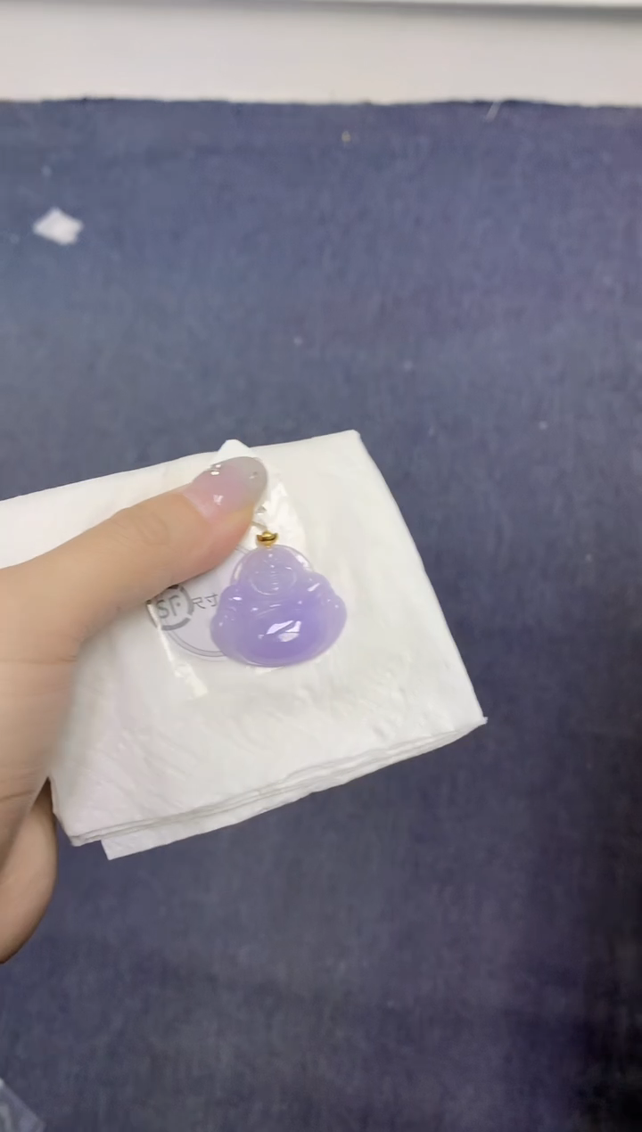 颈饰18K金镶嵌翡翠天然缅甸翡翠A货百元以上9元证书费自理