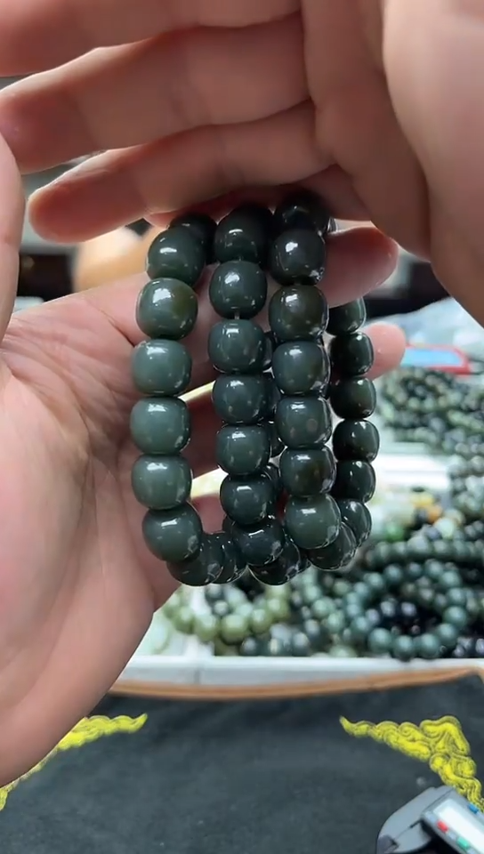 手串未镶嵌和田玉新疆且末蓝14拍一发一，多样性发货