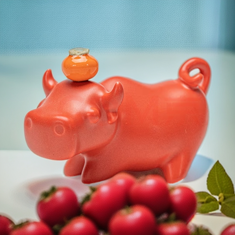 势在必得之牛市伴手礼陶瓷可爱创意