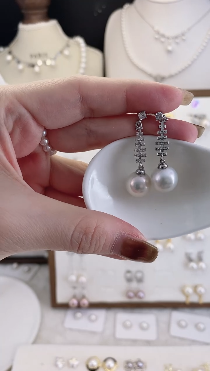 合金耳饰淡水珍珠00038圆珠默认微瑕